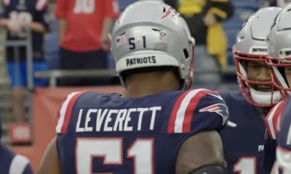 New England Patriots offensive lineman Nick Leverett